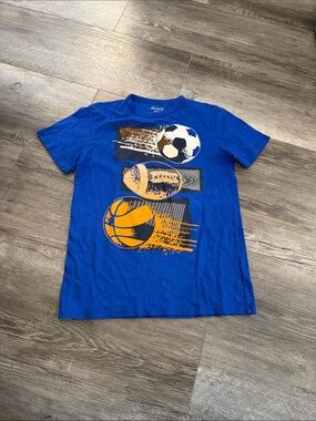 Place Royal Blue Short-Sleeve Sports Ball Graphic Tee